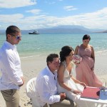 Jenna and Mark at Huxleys Beach